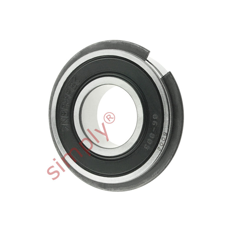 Major Brand 60022RSNR Rubber Sealed Snap Ring Deep Groove Ball Bearing 15x32x9mm 