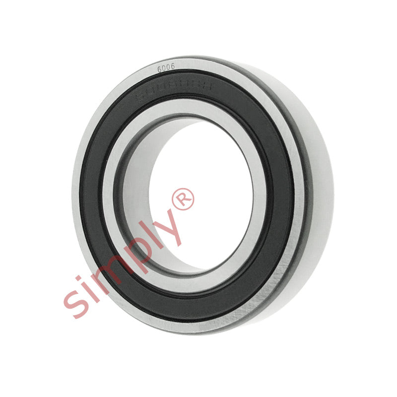 60062RS Budget Rubber Sealed Deep Groove Ball Bearing 30x55x13mm