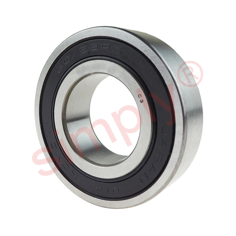 KOYO 60/222RSC3 Rubber Sealed Deep Groove Ball Bearing 22x44x12mm