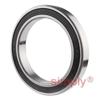Major Brand 619132RZ Thin Section Deep Groove Ball Bearing with Two Low Friction Rubber Seals 65x90x13mm