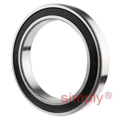 Major Brand 619132RZ Thin Section Deep Groove Ball Bearing with Two Low Friction Rubber Seals 65x90x13mm