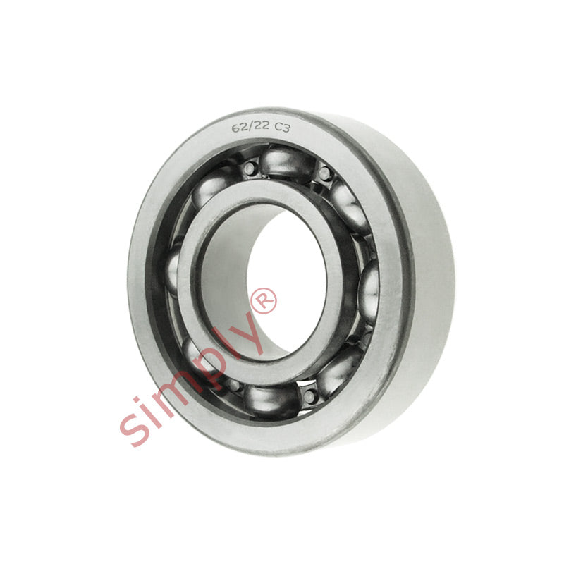 Major Brand 62/22C3 Open Deep Groove Ball Bearing 22x50x14mm