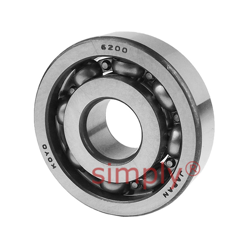 KOYO 6200 Open Deep Groove Ball Bearing 10x30x9mm