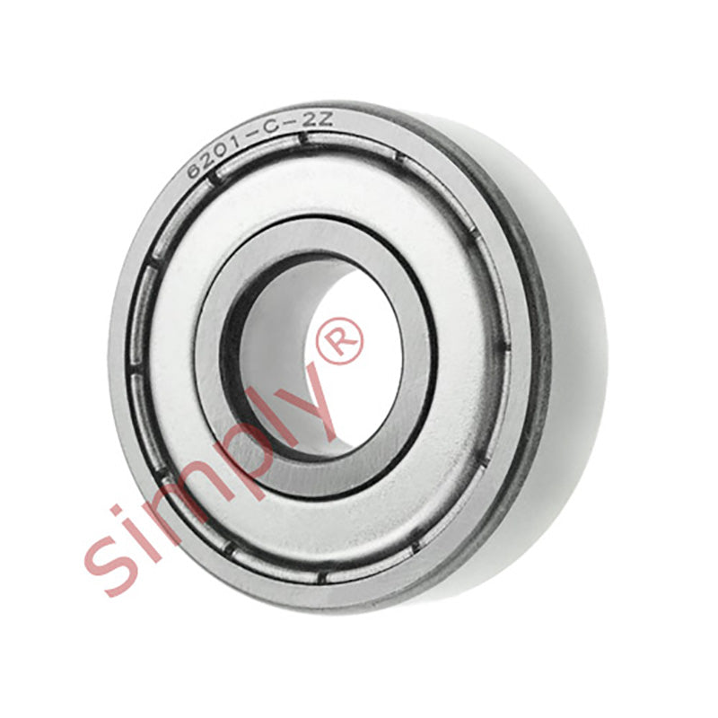 6201ZZC3 Budget Metal Shielded Deep Groove Ball Bearing 12x32x10mm