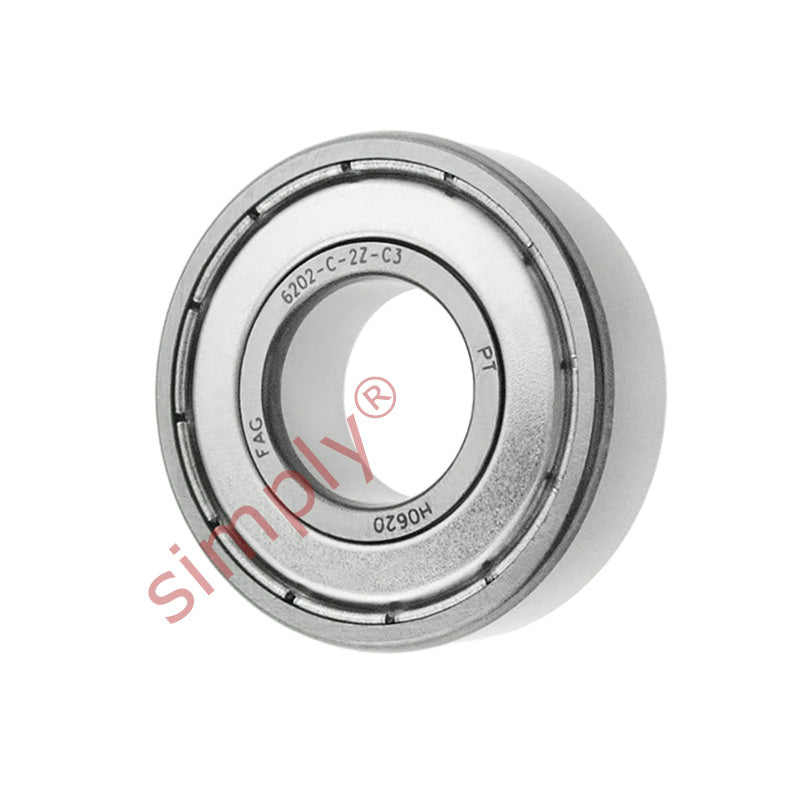 FAG 62022ZC3 Metal Shielded Deep Groove Ball Bearing 15x35x11mm