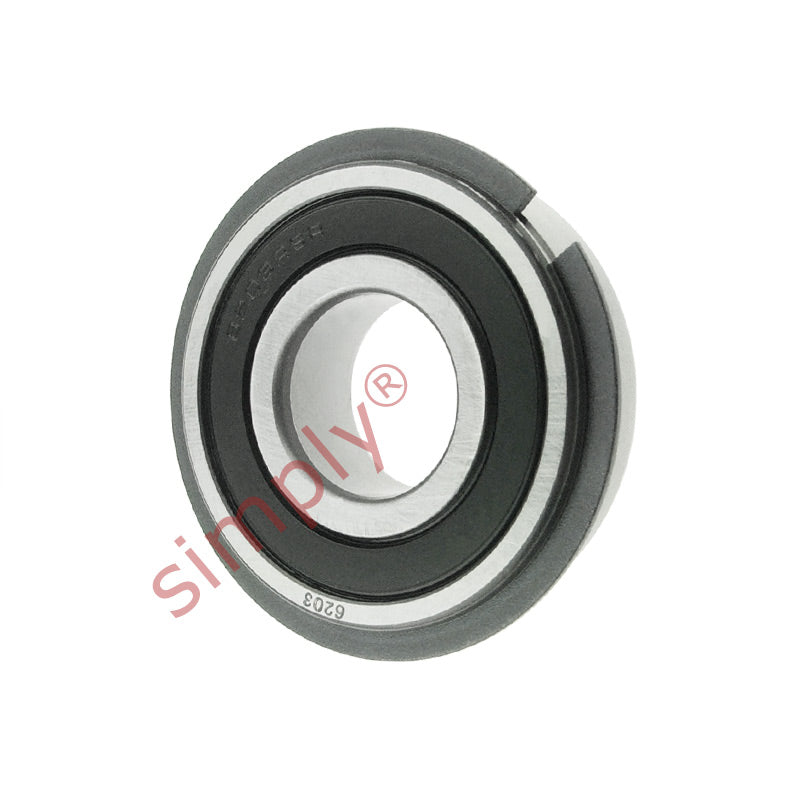 Major Brand 62032RSNR Rubber Sealed Snap Ring Deep Groove Ball Bearing 17x40x12mm 