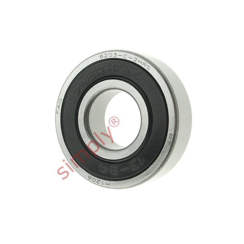 FAG 62032RSR Rubber Sealed Deep Groove Ball Bearing 17x40x12mm