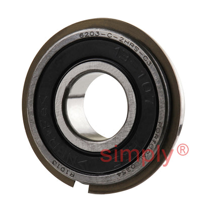 Major Brand 62032RSNR/C3 Rubber Sealed Snap Ring Deep Groove Ball Bearing 17x40x12mm 