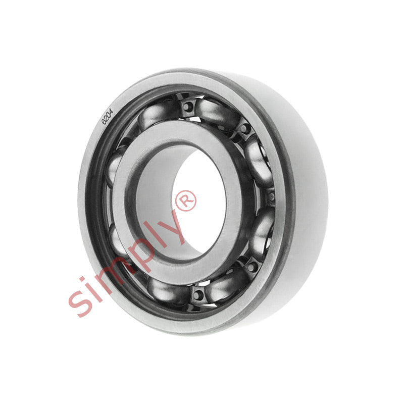 6204 Budget Open Type Deep Groove Ball Bearing 20x47x14mm