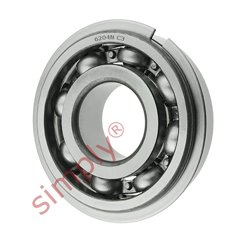 6204NRC3 Deep Groove Ball Bearing with Snap Ring 20x47x14mm