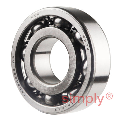 NTN 6204 Open Type Deep Groove Ball Bearing 20x47x14mm