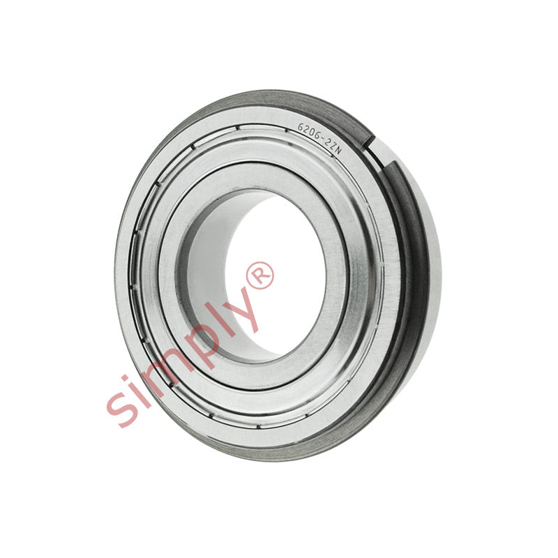 FAG 62062ZNR Metal Shielded Snap Ring Deep Groove Ball Bearing 30x62x16mm 