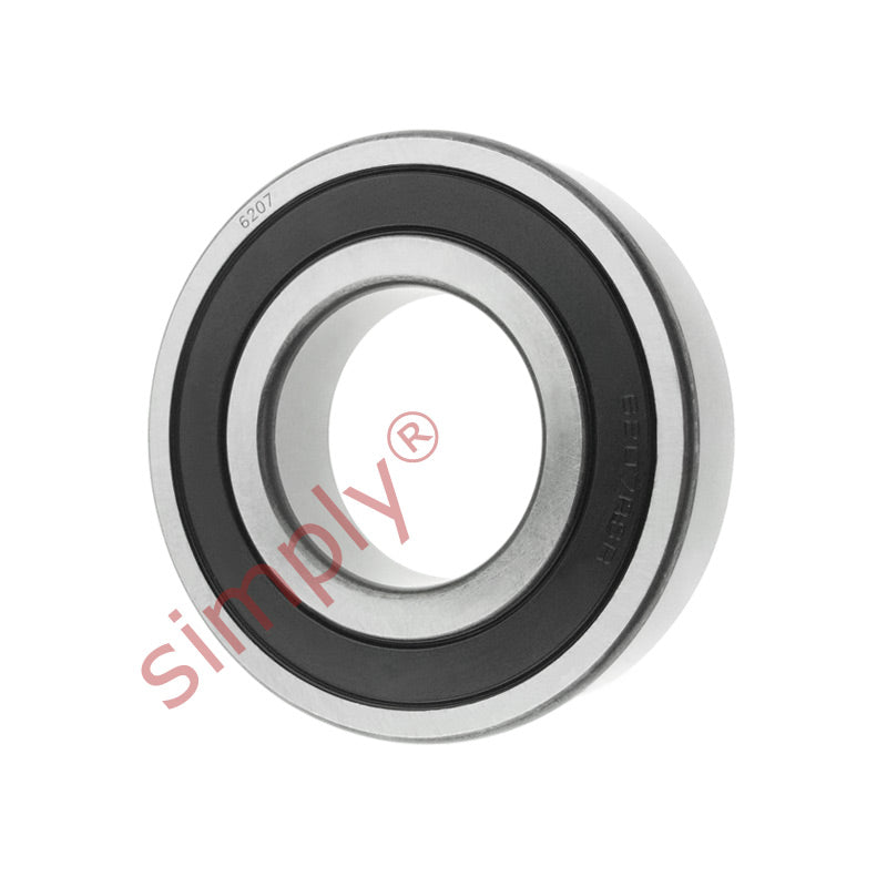 62072RS Budget Rubber Sealed Deep Groove Ball Bearing 35x72x17mm