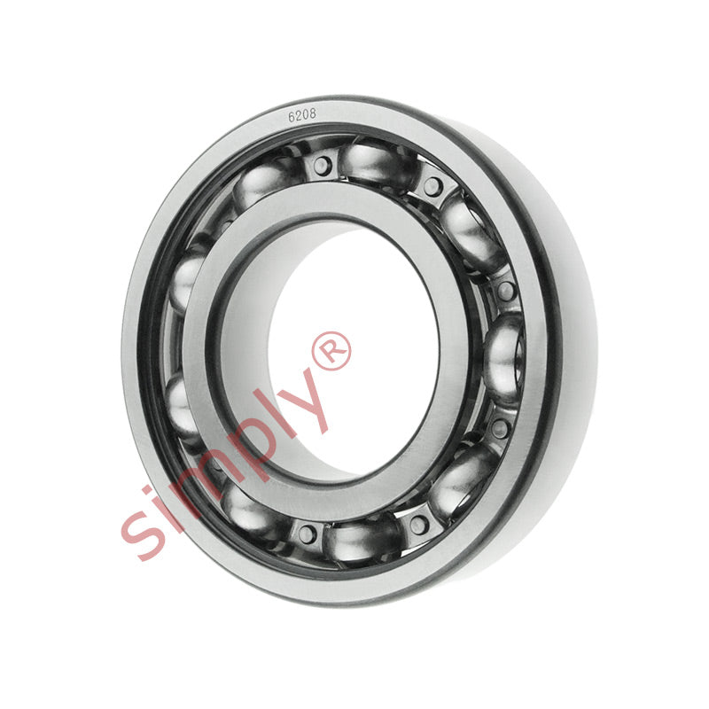 6208 Budget Open Type Deep Groove Ball Bearing 40x80x18mm