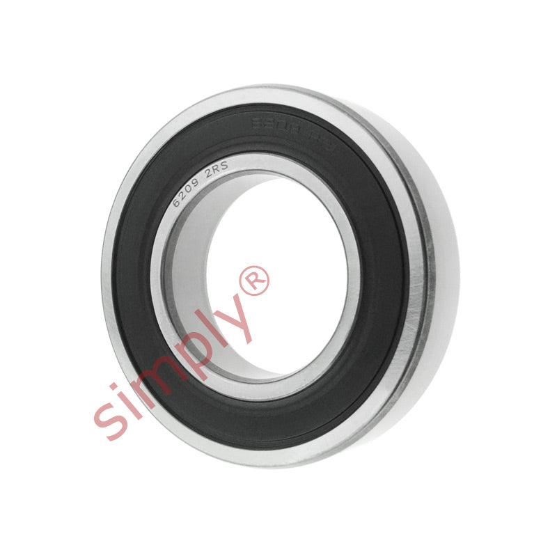 62092RS Budget Rubber Sealed Deep Groove Ball Bearing 45x85x19mm