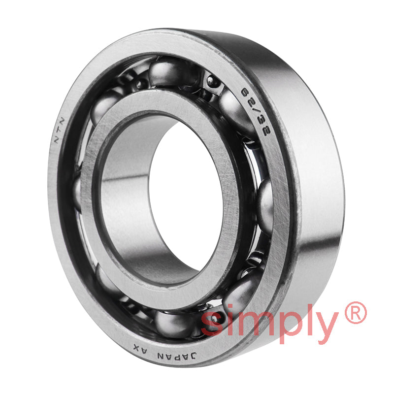 NTN 62/32 Open Type Deep Groove Ball Bearing 32x65x17mm
