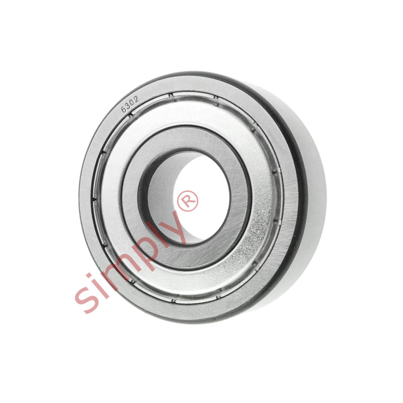 6302ZZC3 Budget Metal Shielded Deep Groove Ball Bearing 15x42x13mm