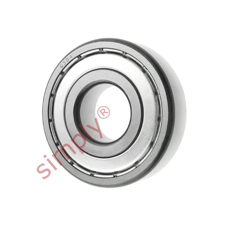 6304ZZC3 Budget Metal Shielded Deep Groove Ball Bearing 20x52x15mm