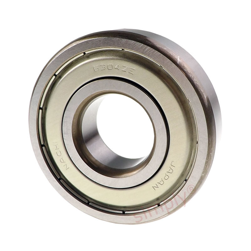 NACHI 6304ZZE Metal Shielded Deep Groove Ball Bearing 20x52x15mm