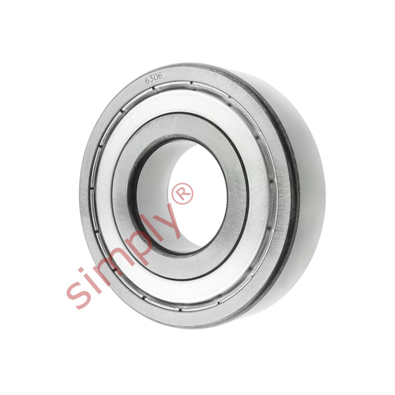 6306ZZ Budget Metal Shielded Deep Groove Ball Bearing 30x72x19mm