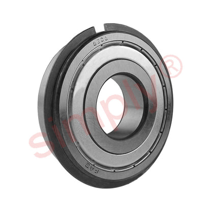 FAG 6306-2ZNR Metal Shielded Deep Groove Ball Bearing Snap Ring 30x72x19mm