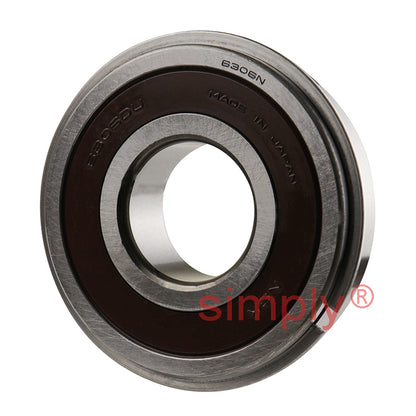 Major Brand 63062RS1NR Rubber Sealed Snap Ring Deep Groove Ball Bearing 30x72x19mm 