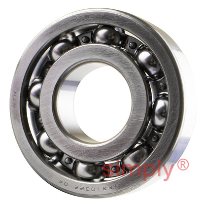 NTN 6306 Open Type Deep Groove Ball Bearing 30x72x19mm