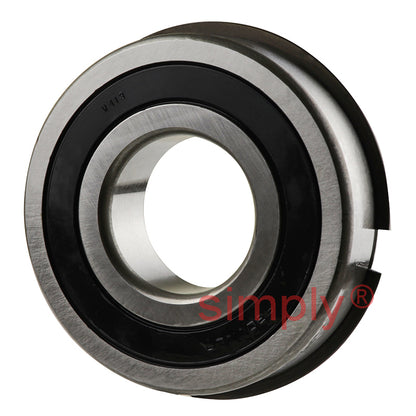 FAG 63072RSNR Rubber Sealed Deep Groove Ball Bearing with Snap Ring 35x80x21mm