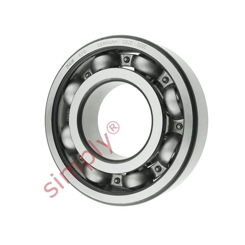 FAG 6310 Open Deep Groove Ball Bearing 50x110x27mm