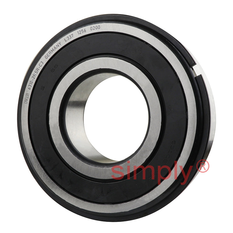 Major Brand 63102RSNR/C3 Rubber Sealed Snap Ring Deep Groove Ball Bearing 50x110x27mm
