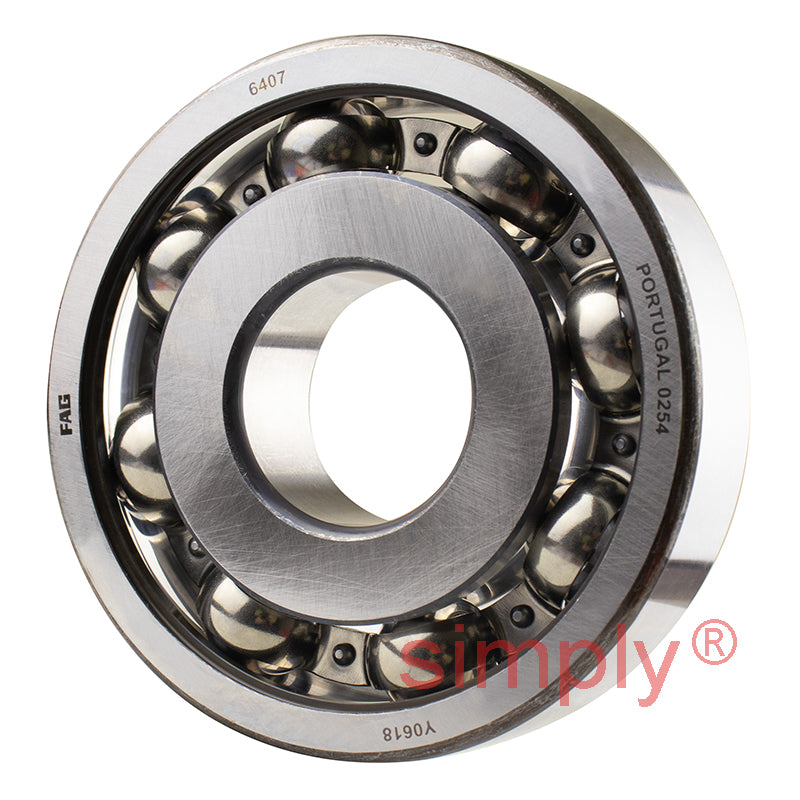 FAG 6407 Open Deep Groove Ball Bearing 35x100x25mm