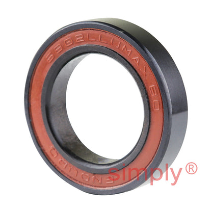 ENDURO 6802LLUMAXBO Rubber Sealed Max Type Black Oxide Deep Groove Bearing 15x24x5mm