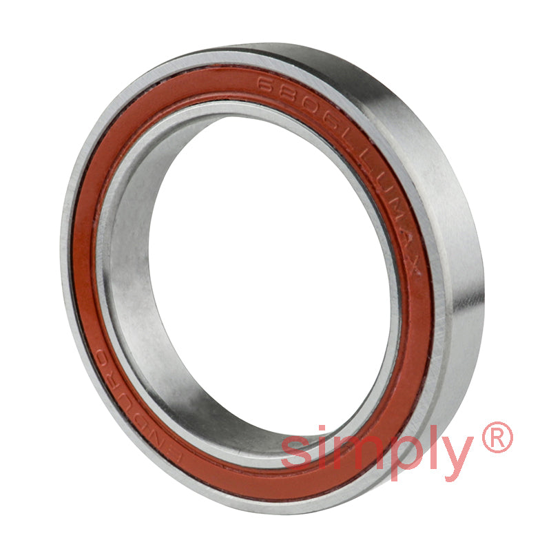 ENDURO 6806LLUMAXBO Rubber Sealed Max Type Black Oxide Deep Groove Bearing 30x42x7mm