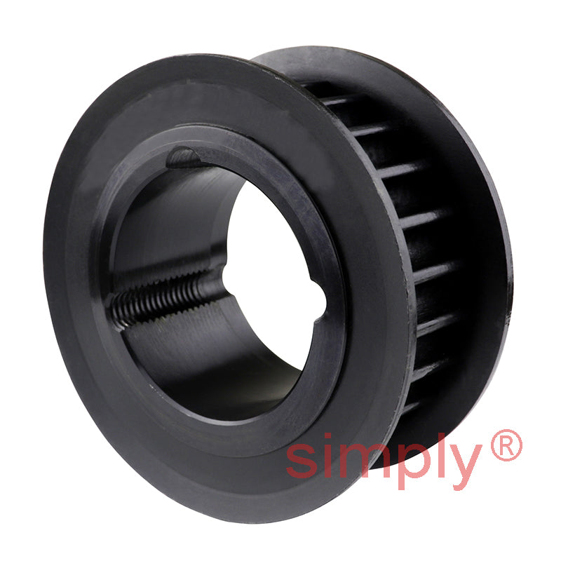 Drive-Flex TL40-14M-115F - 14mm Pitch 40 Tooth Flanged HTD Type Steel Taper Bore Timing Pulley for 115mm Wide Belts