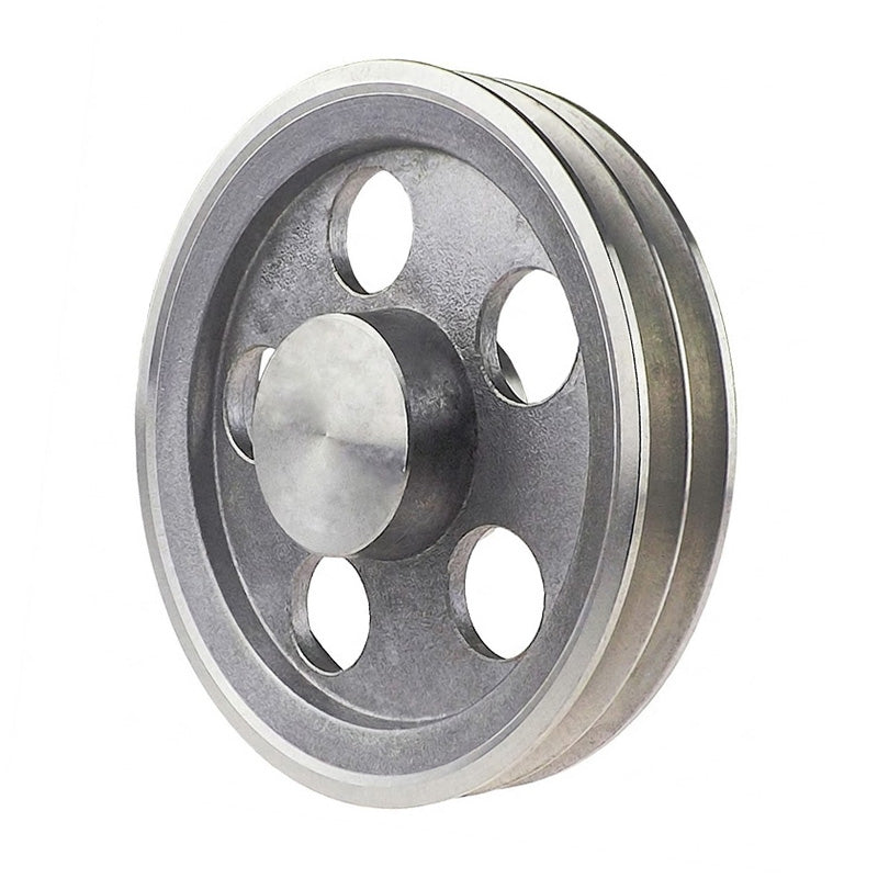 SPA Section Un-Bored Aluminium Pulley with 2 Grooves 132mm Pitch Diameter