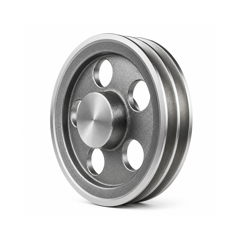 SPZ Section Un-Bored Aluminium Pulley with 2 Grooves 110mm Pitch Diameter
