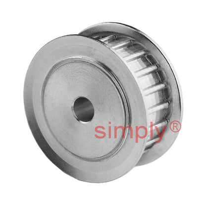 Drive-Flex Aluminium Pilot Bore T2.5 Timing Pulley with Flanges 2.5mm Pitch 28 Tooth for 6mm Wide Belts