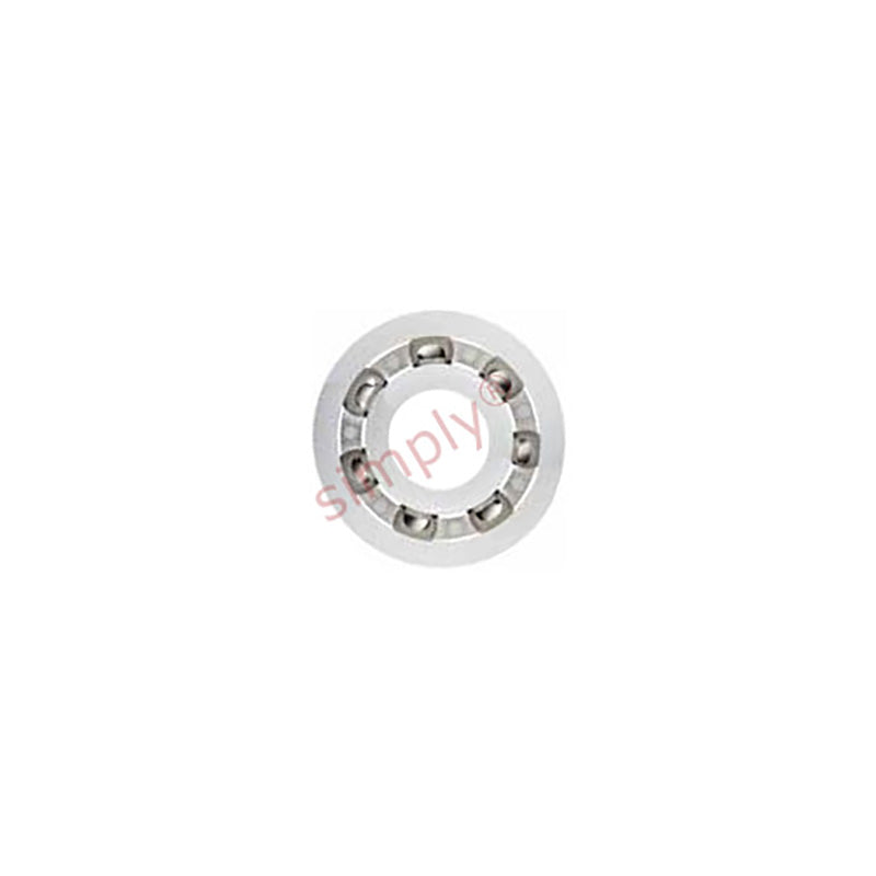 xiros xirodur BB626B18050ES Open Type FDA compliant Polymer Ball Bearing with PE Cage and Stainless Steel Balls 6x19x6mm - Allow 2-3 Days