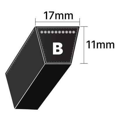 B38.5 Gates Delta Classic B-Section V-Belt (Uniset Match)