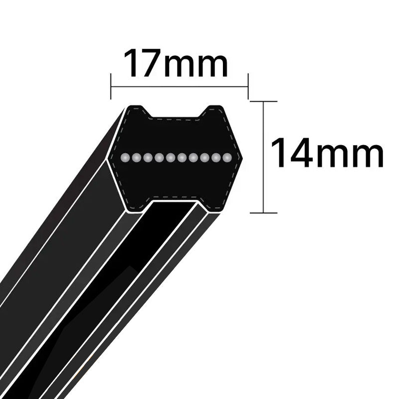Major Brand BB116 Hexagon Section Double Sided V-Belt