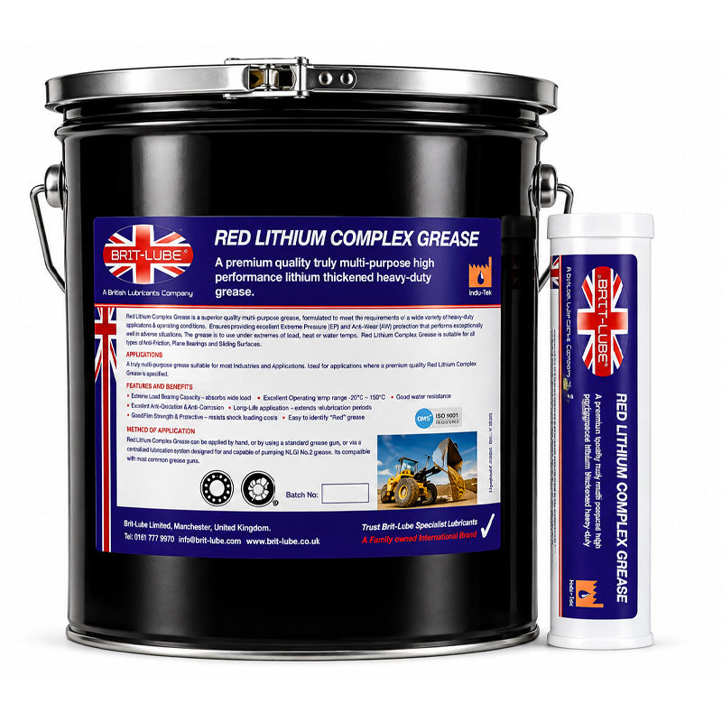 Brit-Lube Indu-Tek Red Lithium Complex 50kg - Allow 2-3 Days