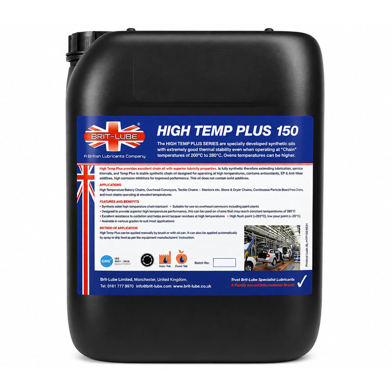 Brit-Lube Indu-Tek High Temp Plus Oil 250 20 Litre - Allow 2-3 Days
