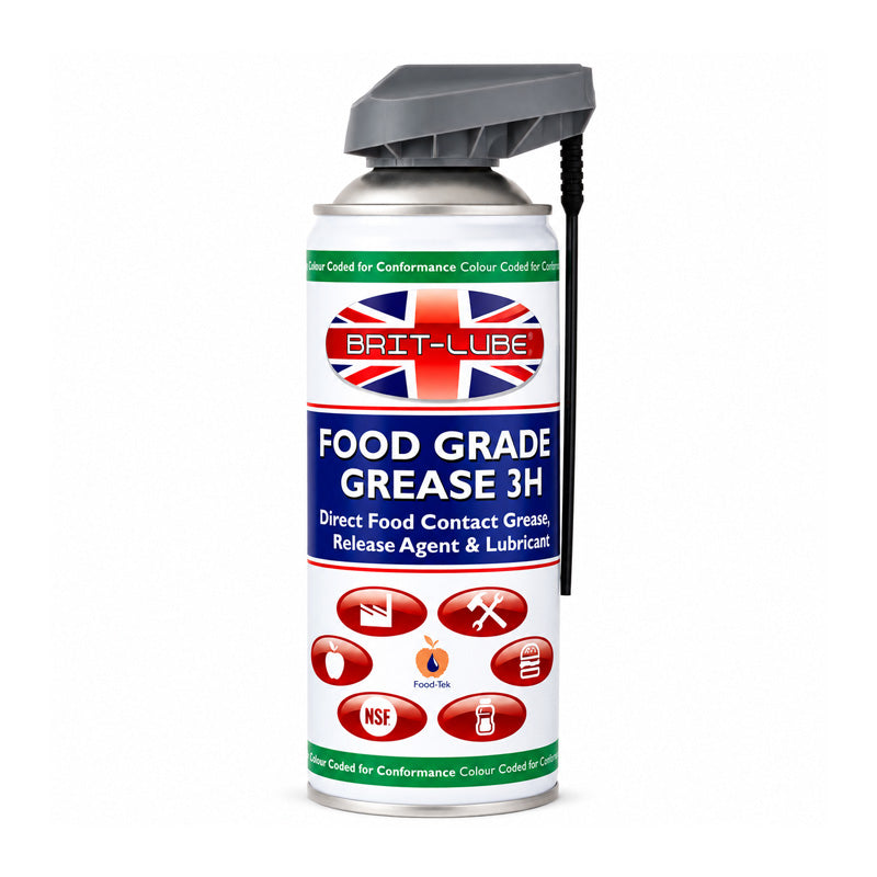 Brit-Lube Food-Tek 3H Grease Spray 400ml - Allow 2-3 Days