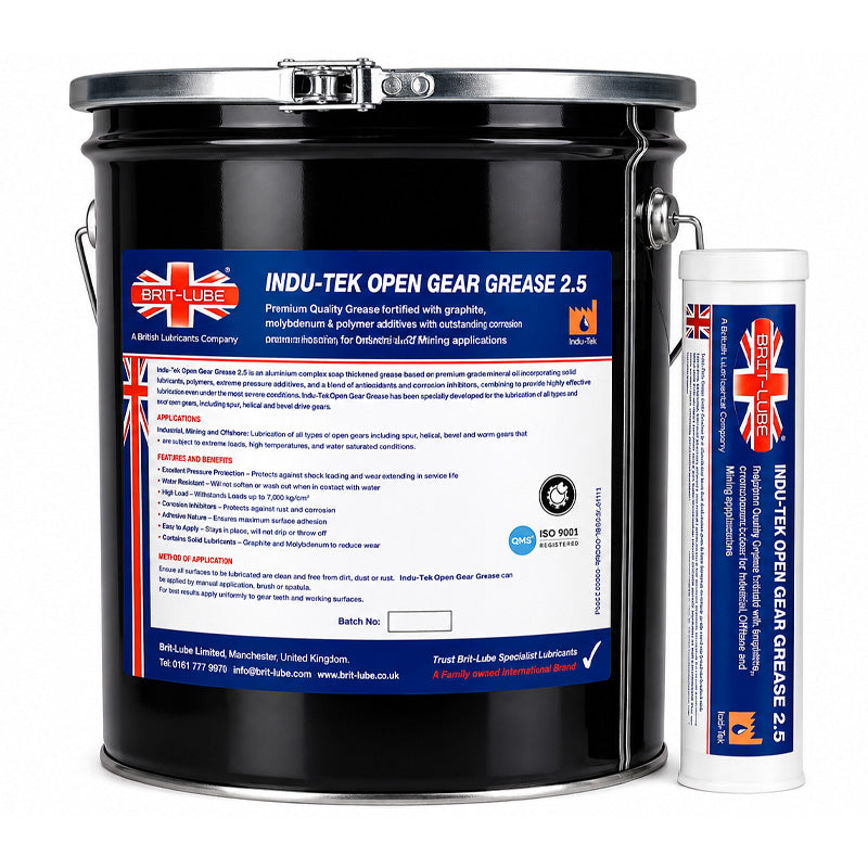 Brit-Lube Indu-Tek Open Gear Grease 2.5 18kg - Allow 2-3 Days