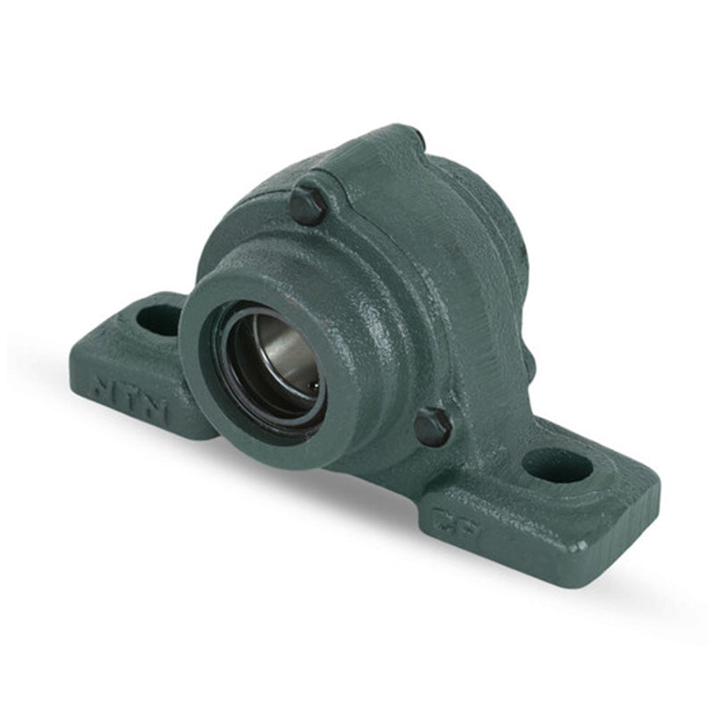 NTN C-UCPX11D1 Metric Cast Iron Two Bolt Pillow / Plummer Block Housing with 55mm Bore Insert with Cast Iron Cover - Open Version - Allow 2-3 Days