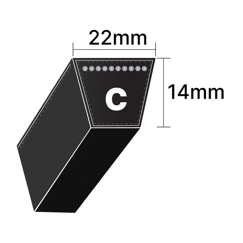 C140 Gates Delta Classic C-Section V-Belt (Uniset Match)