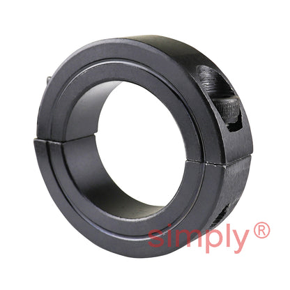 CADBI300BO Black Oxide Coated Steel Double Split Shaft Collar 3x4-1/4x7/8 inch with Clamp Bolt