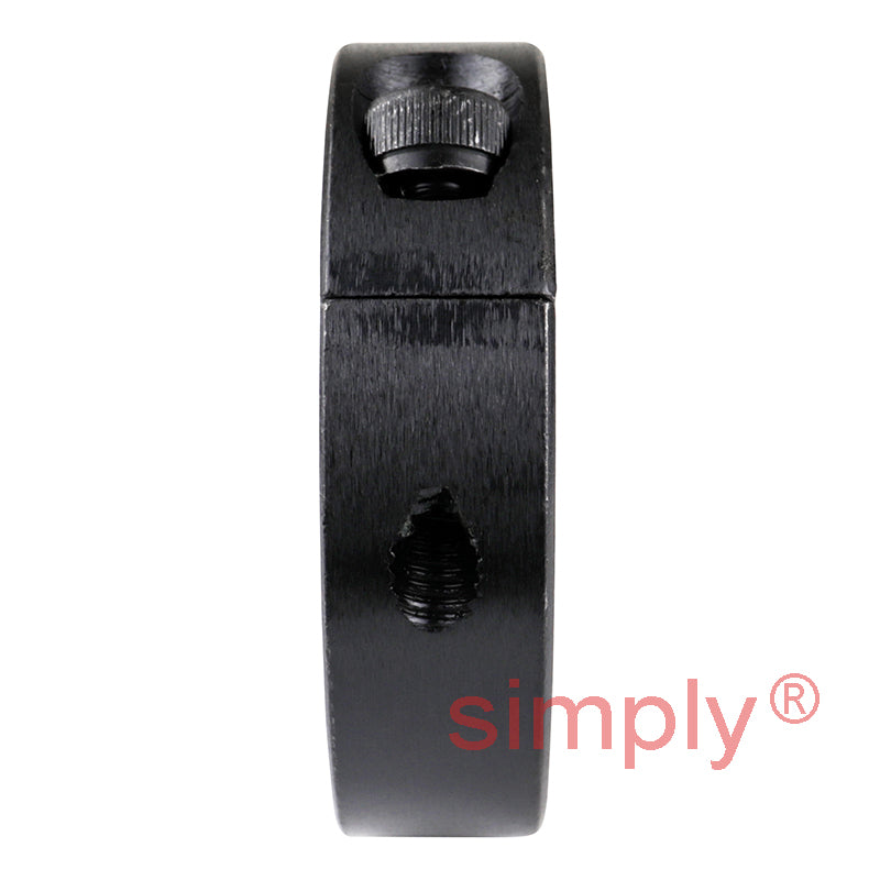 CADB16BO Black Oxide Coated Steel Double Split Shaft Collar 16x34x13mm with Clamp Bolt