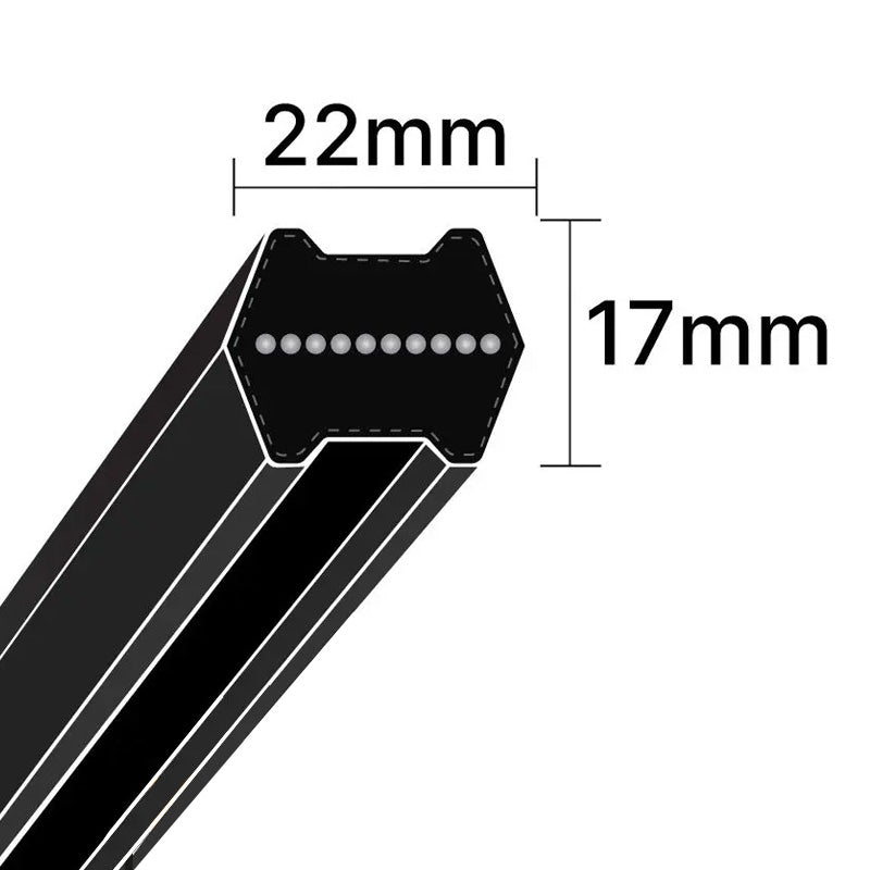Major Brand CC81 Hexagon Section Double Sided V-Belt - Allow 2-3 Days