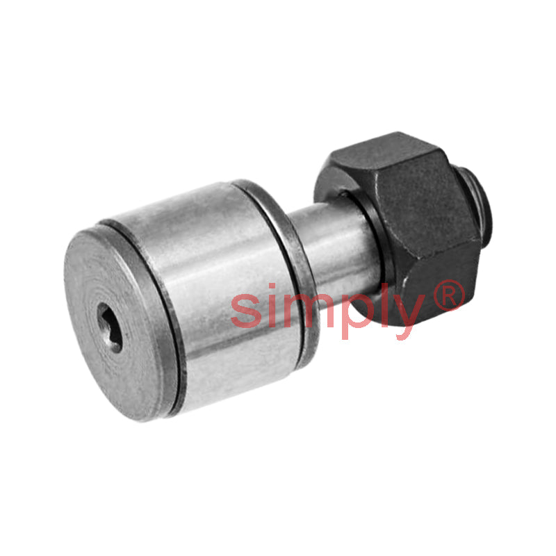 Budget CFS4V Full Complement Miniature Type Cam Follower with Cylindrical Outer and Hex Head 8x5x4mm M4x0.7 Thread